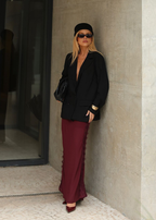 Blazer Oversized Bordô