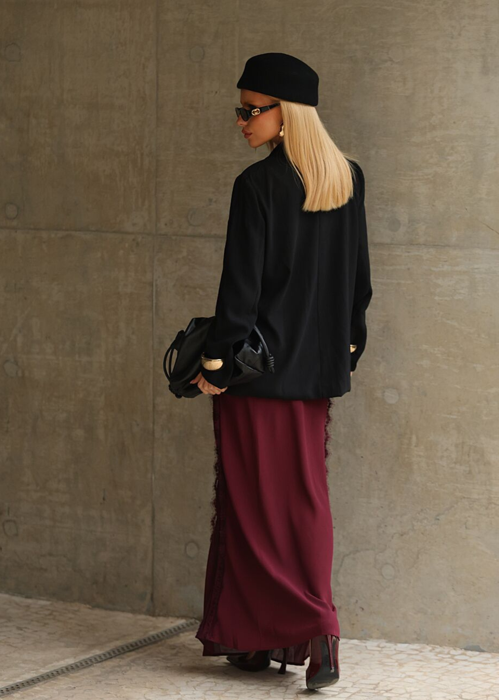 Blazer Oversized Bordô