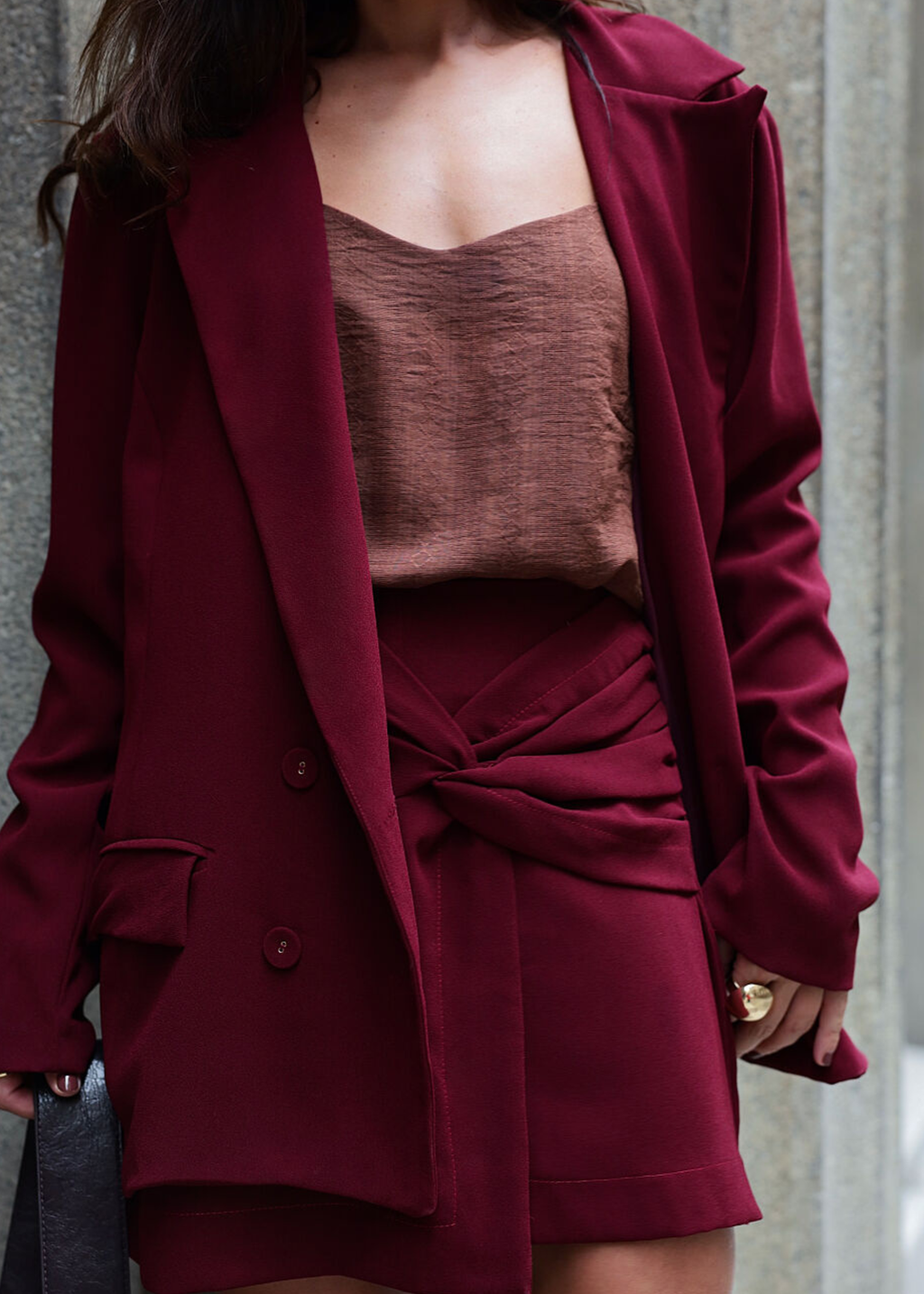 Blazer Oversized Bordô