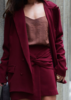 Blazer Oversized Bordô