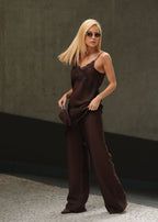 Calça Wide com Cinto