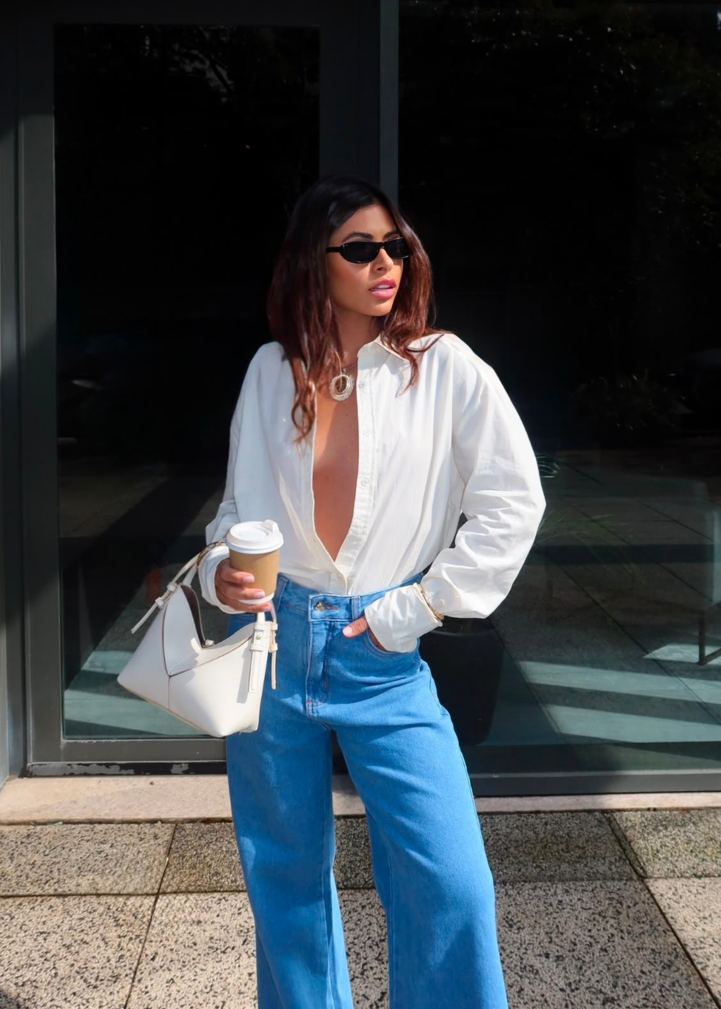 Calça Wide Leg Jeans