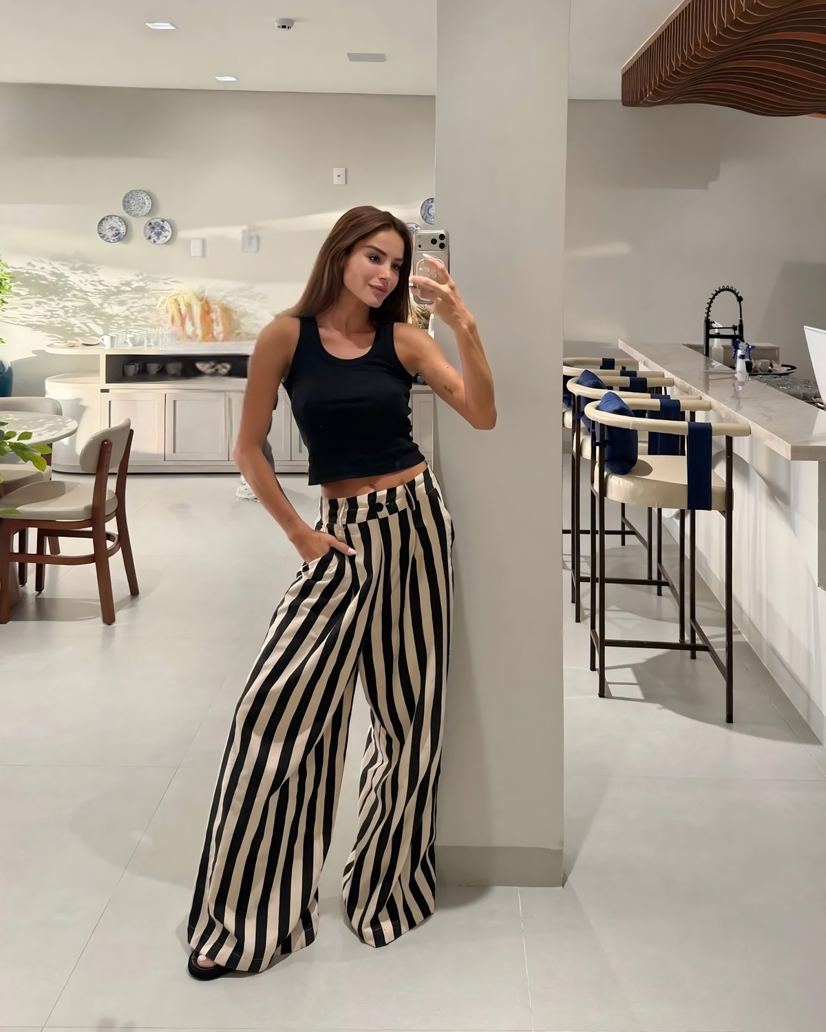 Calça Tessa Listrada